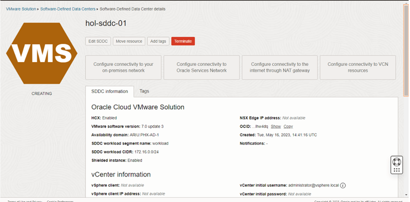 VMS View additional details